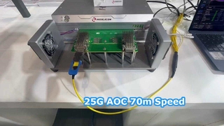 25G AOC OM3 광섬유 케이블 70m