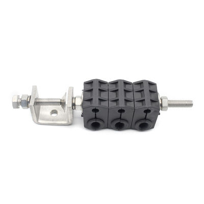 6 Cable Capacity Customized Single hole three way power cable feeder clamp Fiber Optic for 1 Time