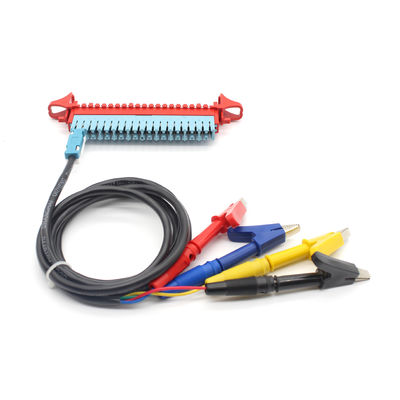 Electronic STG Block Type Lead Wire Test Cable 4-wire Serial Test Probe With Banana Plugs