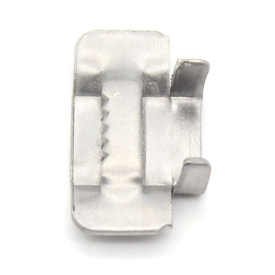 Stainless Steel 1/4 Inch Width*0.12 mm Thickness 100 Pcs Pack Ear-lock Banding Strap Buckle