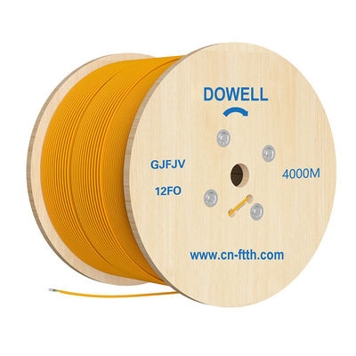 2-24 cores Tight Buffer Fiber Bundle Cable With PVC LSZH Jacket And Aramid Yarns