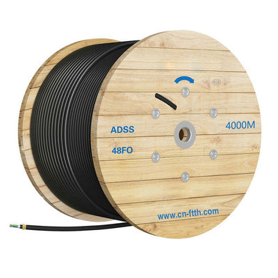 PE Single Mode Fiber Cable ADSS Outdoor Communication Networks