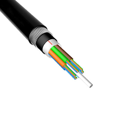 Waterproof Fiber Optic Cable 8 Cores Single Mode Crush Resistant