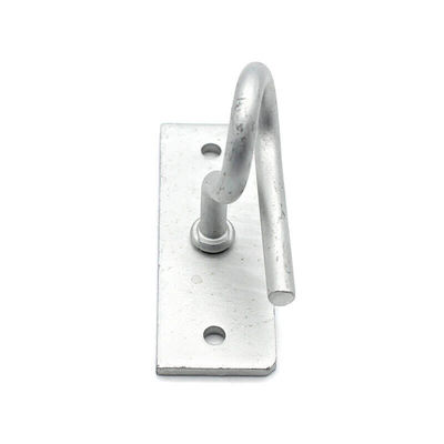 FTTH Drop Cable Fitting Draw Hook C-Type Aluminum Alloy Pole Bracket