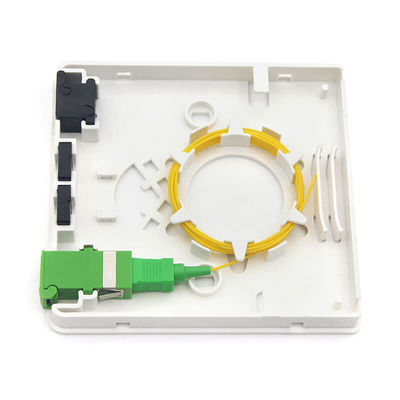 2 Cores 4 Cores Fiber Optic Terminal Socket ABS Plastic For FTTH