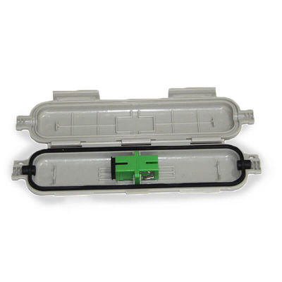 White Black Fiber Optic Drop Cable Splicing Protective Box with Adaptor