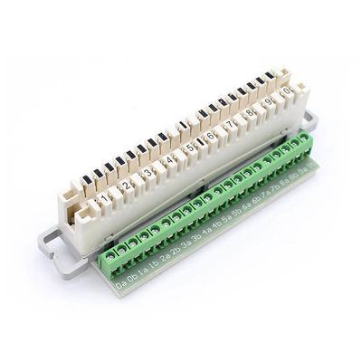 Indoor KRONE LSA Module Idc With Screw Terminal Flexible Green