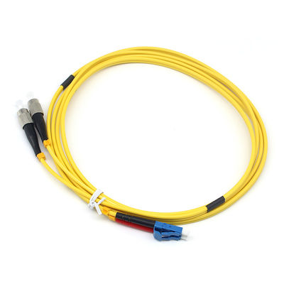 LSZH 3.0mm St Lc Fiber Patch Cable 2.0mm Duplex LC UPC To FC UPC SM