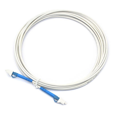 White Telecom Fiber Jumper Cables MU UPC To MU UPC SM CE Certificated