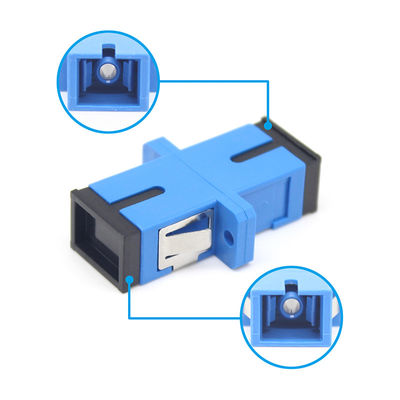 FTTH Waterproof Fiber Optic Connector SC UPC Simplex Adapter With Flange