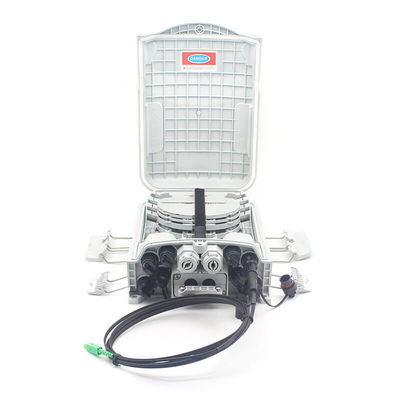 FTTH Fiber Optic 8 Port Waterproof Terminal Box For Both Indoor Outdoor IP65 Waterproof