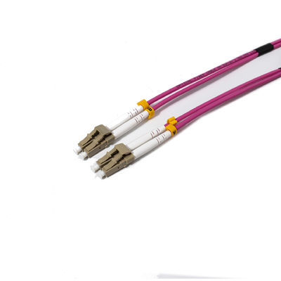 Indoor LC PC Duplex Fiber Optic Multimode Patch Cord 3.0mm