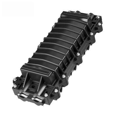 Outdoor Waterproof 24/48 Cores Fiber Optic Splice Closure with 2 In 2 Out Ports and ABS+PC Plastic Construction