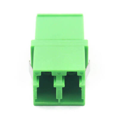 Telecommunication LC APC Duplex Optical Fiber Adapter with Flip Auto Shutter