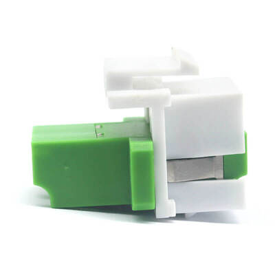 LC APC Duplex Keystone Adapter with Inner Shutter, 0.2dB Insertion Loss, and >1000 Matings Durability Fiber Optic Coupler