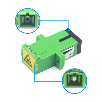 Single Mode Simplex Fiber Optic Adapter with Flange and Low Insertion Loss 0.2dB