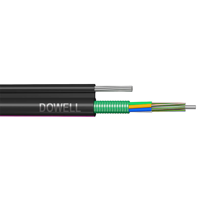 SM MM FTTH Fiber Optic Cord PE Sheath Outdoor Armored Fiber Optic Cable