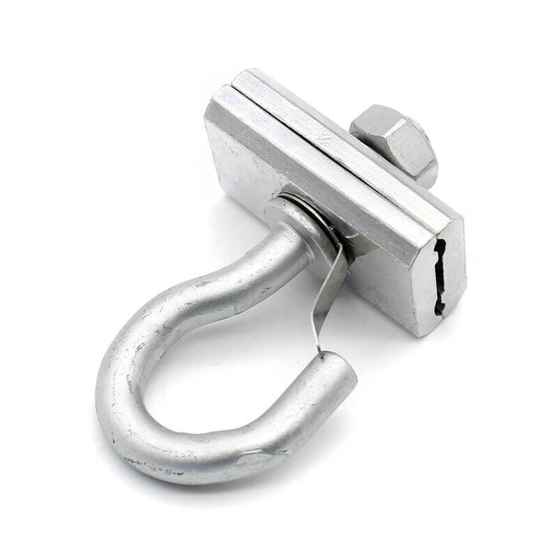 C-type Galvanized Steel Draw Hook For Fiber Optic Cabling
