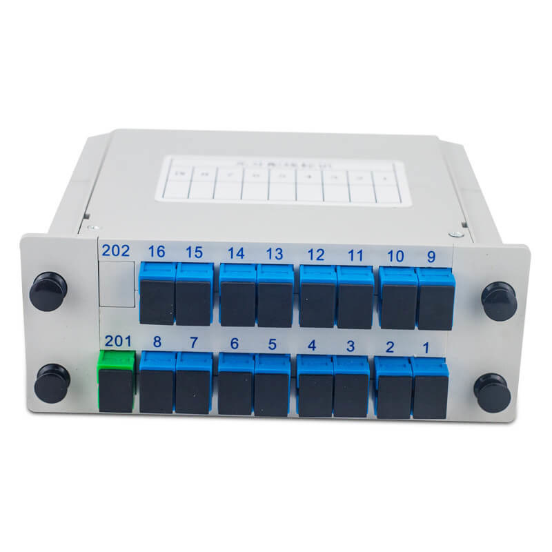 Cassette Type 1x4 Optical Splitter 1x16 PLC Splitter SC APC