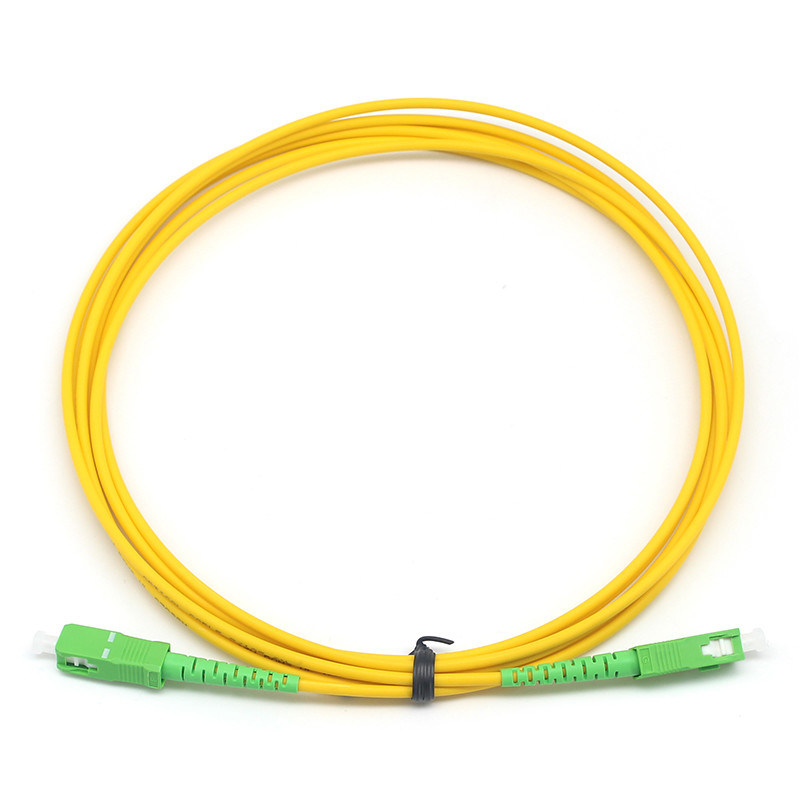 2.0mm 3.0mm Simplex Optic Fiber Patch Cord SC APC to SC APC SM