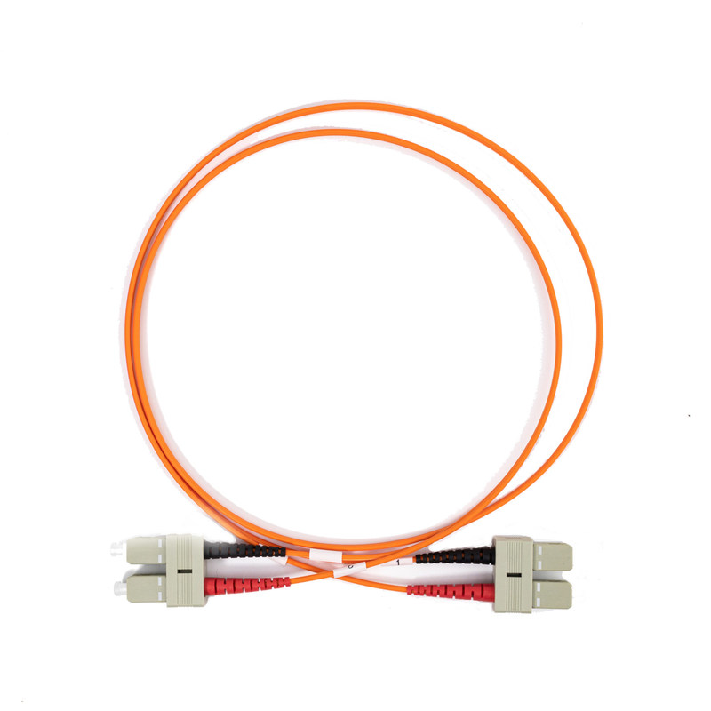 2.0mm Multimode Fiber Optic Patch Cables Duplex SC UPC To SC UPC 10meter