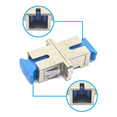 GSM 네트워크 SC UPC 플랜지 저장 온도 40°C ~ 85°C의 단순 금속 케이스 섬유 어댑터