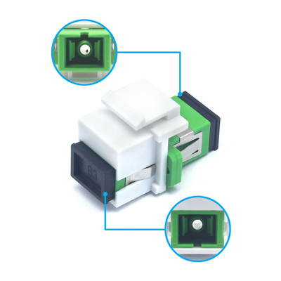 SC APC 플랜지 로딩 테스트 ≥ 70 N의 단순 키스톤 어댑터 저장 온도 40°C ~ 85°C