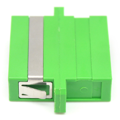 네트워크 GSM 광섬유 녹색 SC APC 플랜지와 함께 단일 모드 듀플렉스 광 어댑터