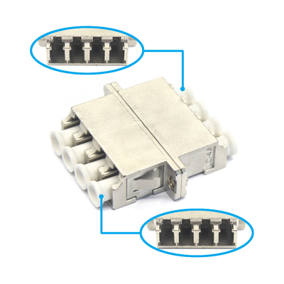 4G 네트워크 호환성 LC UPC 쿼드플렉스 광섬유 어댑터