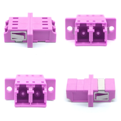 OM4 Apc 광섬유 연결 Multimode Duplex 어댑터 네트워크 플랜지