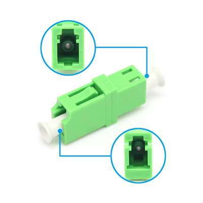 FTTH 싱글모드 심플렉스 그린 LC APC 광섬유 어댑터