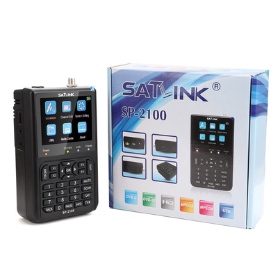 신호 탐색기 SATLINK SP-2100 DVB-S2 HD 위성 계측기 950-2150 MHz LNB 입력