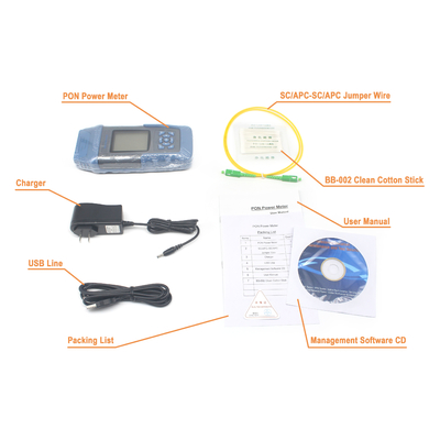 FTTX 1310nm 1490nm 1550nm 파장 FTTX 및 FTTH를 위한 광섬유 폰 전력 계측기
