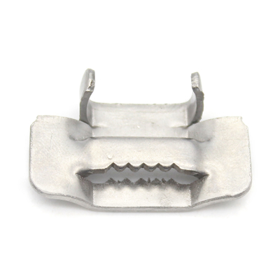 스테인리스 스틸 1/4 인치 너비 * 0.12 mm 두께 100 PCS 패키지 귀 잠금 밴딩 스트랩 Buckle