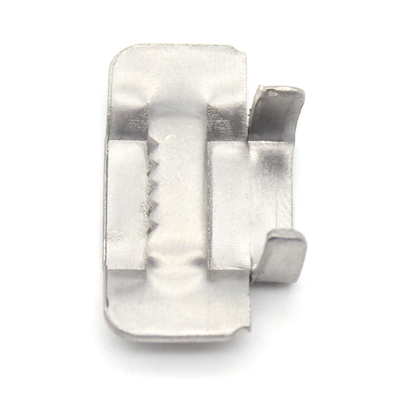 스테인리스 스틸 1/4 인치 너비 * 0.12 mm 두께 100 PCS 패키지 귀 잠금 밴딩 스트랩 Buckle