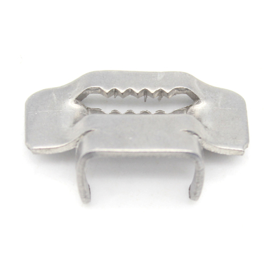 스테인리스 스틸 1/4 인치 너비 * 0.12 mm 두께 100 PCS 패키지 귀 잠금 밴딩 스트랩 Buckle