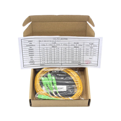 맞춤형 광섬유 Plc 스플리터 1*4 1*8 1*16 1*32 1*64 PVC