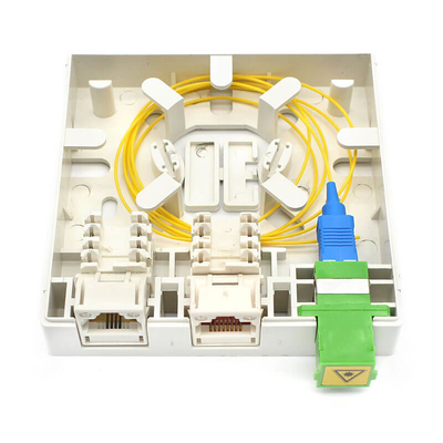 FTTH 실내 광섬유 출구 벽에 장착된 광섬유 종료 상자