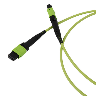 50/125 OM5 Mpo 섬유 점퍼 Mtp Mpo 섬유 패치 케이블 3.0mm PVC