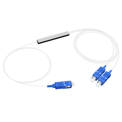 1X2 SC UPC LSZH 광섬유 PLC 스플리터 0.9mm 미니 스틸 튜브