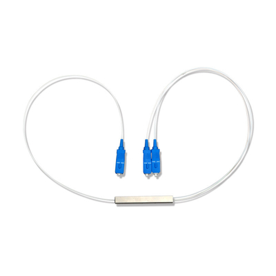 1X2 SC UPC LSZH 광섬유 PLC 스플리터 0.9mm 미니 스틸 튜브