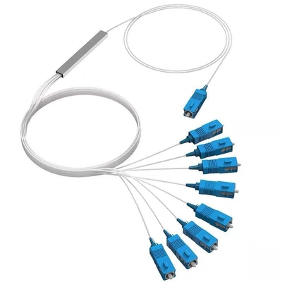 PVC LSZH 광섬유 PLC 스플리터 미니 타입 1m, SC UPC 커넥터와 1.5m