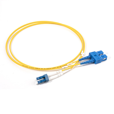 SM 듀플렉스 LC UPC에서 SC UPC 광섬유 패치 케이블 2.0MM, G657A1, 3미터