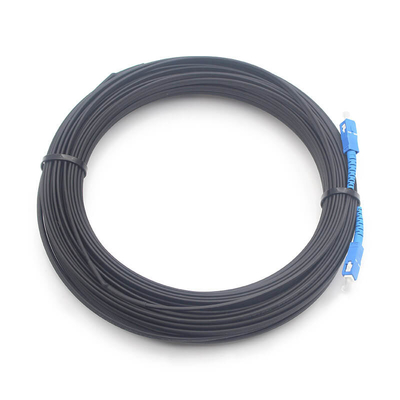 2.0*5.0mm 1FO SC UPC ~ SC UPC FTTH 평면 투하 패치 코드 G675A1 검은색 재킷