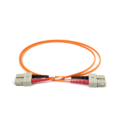 2.0mm 멀티모드 광섬유 패치 케이블 듀플렉스 SC UPC to SC UPC 10미터