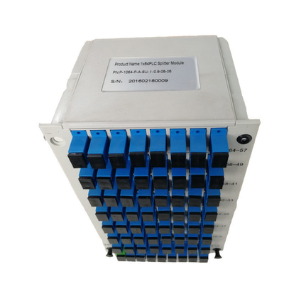 SC UPC 1:64 광섬유 카세트형 PLC 스플리터 1m, 1.5m