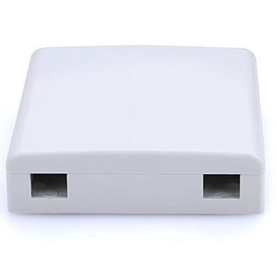 86 x 86 x 25 mm 광섬유 종단 벽 소켓, 4 코어 및 내화성 UL94-0