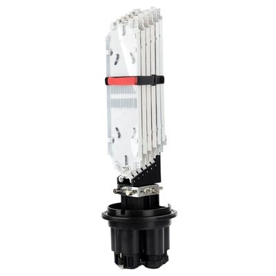 2에서 4 아웃 포트 FTTH 스플라이스 장치 수직 박스 144F 용량과 24 코어 스플라이스 트레이의 6 PC