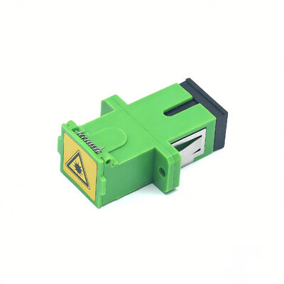 통신 광섬유 SC APC 어댑터, 플립 자동 셔터, 0.2dB 삽입 손실 및 500회 내구성