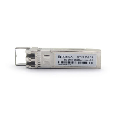 데이터 센터 네트워킹용 25G SR 850nm 100m SFP28 광 트랜시버 모듈 25.78Gbps 비트 전송률